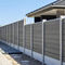 天候抵抗力があるWPCの塀は200 x 200のMm Ecoの屋外の灰色の合成の塀のパネルにパネルをはめる